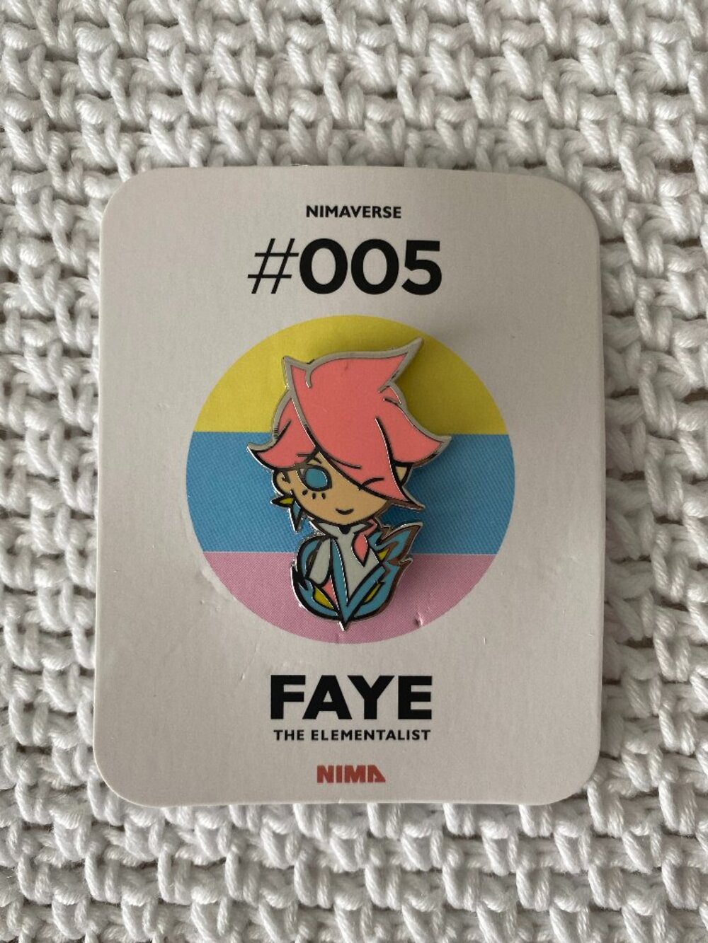 RossDraws (Ross Tran) Nimaverse #005 "Faye" The Elementalist Enamel Pin